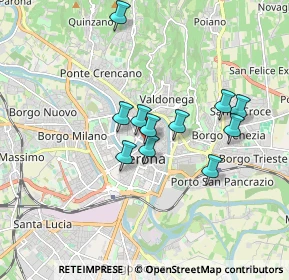 Mappa Via San Michele alla Porta, 37121 Verona VR, Italia (1.41091)
