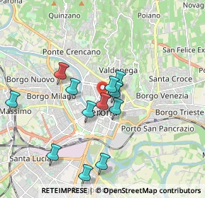 Mappa Piazzetta Sant'Eufemia, 37121 Verona VR, Italia (1.66833)