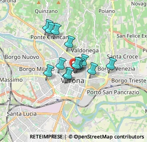 Mappa Piazzetta Sant'Eufemia, 37121 Verona VR, Italia (1.09)