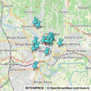 Mappa Al Ponte della Vittoria, 37121 Verona VR, Italia (1.03714)