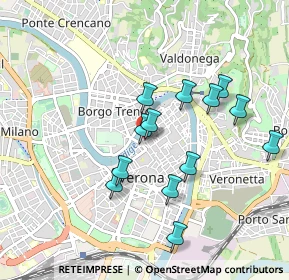 Mappa Al Ponte della Vittoria, 37121 Verona VR, Italia (0.83923)