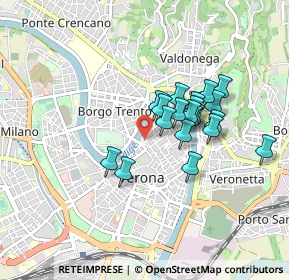 Mappa Piazzetta Sant'Eufemia, 37121 Verona VR, Italia (0.676)