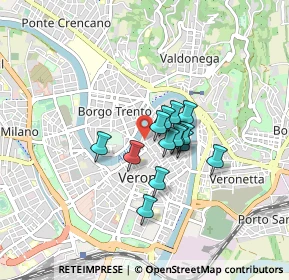 Mappa Via San Michele alla Porta, 37121 Verona VR, Italia (0.54)