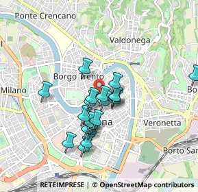 Mappa Piazzetta Sant'Eufemia, 37121 Verona VR, Italia (0.7235)