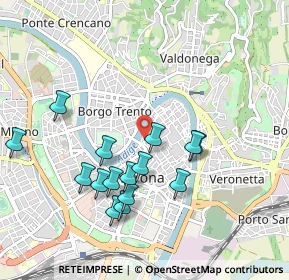 Mappa Al Ponte della Vittoria, 37121 Verona VR, Italia (0.93867)