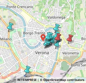 Mappa Via San Michele alla Porta, 37121 Verona VR, Italia (0.61529)