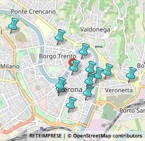 Mappa Via San Michele alla Porta, 37121 Verona VR, Italia (0.92429)