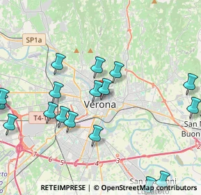 Mappa Al Ponte della Vittoria, 37121 Verona VR, Italia (5.4055)