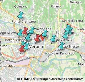 Mappa Piazzetta Pescheria, 37121 Verona VR, Italia (1.64941)