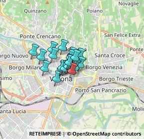 Mappa Piazzetta Pescheria, 37121 Verona VR, Italia (0.8045)
