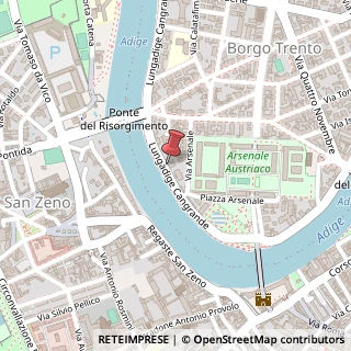 Mappa Lungadige Cangrande, 6, 37126 Verona, Verona (Veneto)