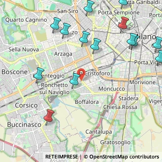 Mappa Via San Giuseppe Cottolengo, 20143 Milano MI, Italia (2.87214)
