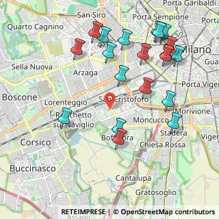 Mappa Via San Giuseppe Cottolengo, 20143 Milano MI, Italia (2.3325)