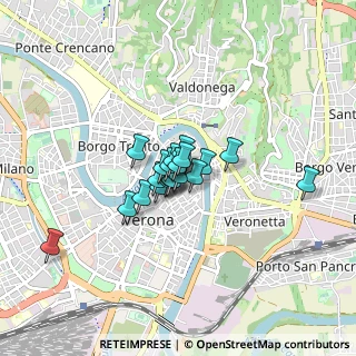 Mappa Piazza dell Erbe, 37121 Verona VR, Italia (0.4565)