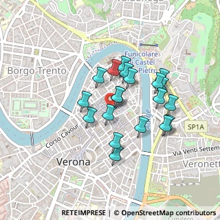 Mappa Piazza delle Erbe, 37121 Verona VR, Italia (0.362)
