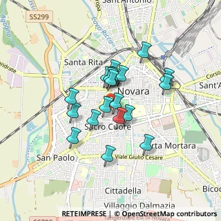 Mappa Via Gaudenzio Merula, 28100 Novara NO, Italia (0.648)