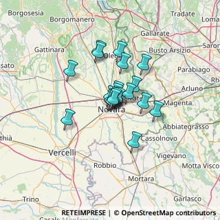 Mappa Via Gaudenzio Merula, 28100 Novara NO, Italia (8.156)