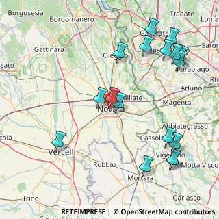 Mappa Via Gaudenzio Merula, 28100 Novara NO, Italia (19.53941)