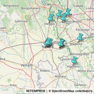 Mappa Via Gaudenzio Merula, 28100 Novara NO, Italia (13.60667)
