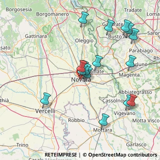 Mappa Via Gaudenzio Merula, 28100 Novara NO, Italia (15.74063)