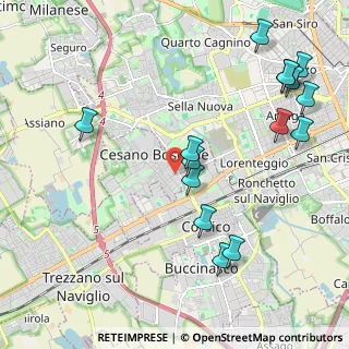 Mappa Via Milano, 20090 Cesano Boscone MI, Italia (2.46933)