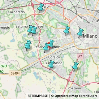Mappa Via Milano, 20090 Cesano Boscone MI, Italia (3.83091)