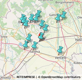 Mappa Via Giuseppe Verdi, 13040 Carisio VC, Italia (12.84625)