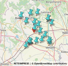 Mappa Via Giuseppe Verdi, 13040 Carisio VC, Italia (12.1945)