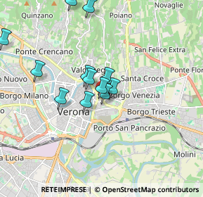 Mappa Via Giardino Giusti, 37027 Verona VR, Italia (1.55167)