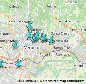 Mappa Via Giardino Giusti, 37027 Verona VR, Italia (1.58364)