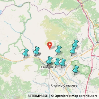 Mappa Via Quinzeina, 10080 Colleretto Castelnuovo TO, Italia (7.16)
