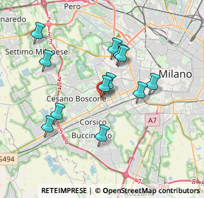 Mappa Italia, 20152 Milano MI, Italia (3.30917)