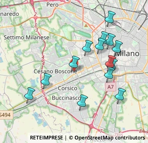 Mappa Italia, 20152 Milano MI, Italia (3.85357)