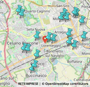 Mappa Italia, 20152 Milano MI, Italia (2.3045)