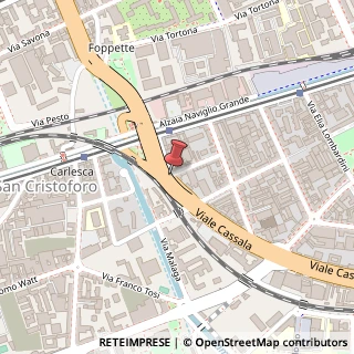 Mappa Viale Cassala,  9, 20143 Milano, Milano (Lombardia)