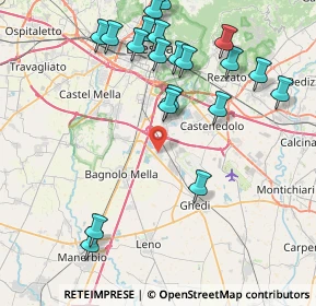 Mappa Via Campagna, 25010 Montirone BS, Italia (9.35)