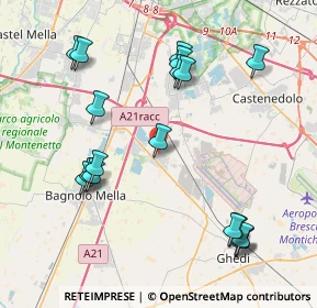 Mappa Via Campagna, 25010 Montirone BS, Italia (4.53)