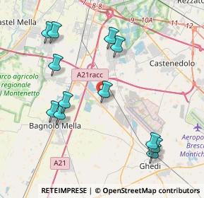 Mappa Via Campagna, 25010 Montirone BS, Italia (4.36417)