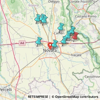 Mappa 28100 Novara NO, Italia (6.96636)