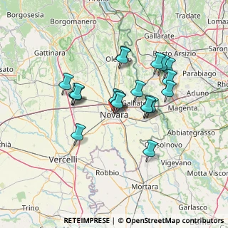 Mappa 28100 Novara NO, Italia (11.808)