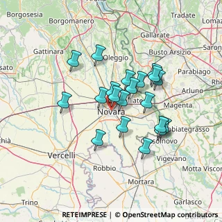Mappa 28100 Novara NO, Italia (11.3205)