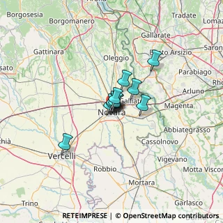 Mappa 28100 Novara NO, Italia (5.93818)