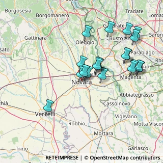 Mappa 28100 Novara NO, Italia (14.9815)