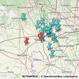 Mappa 28100 Novara NO, Italia (11.1995)