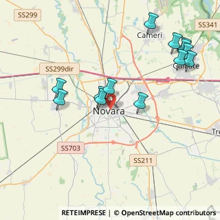 Mappa 28100 Novara NO, Italia (4.54615)