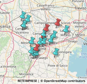 Mappa Via Santa Maura, 35133 Padova PD, Italia (11.46278)