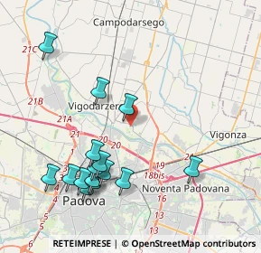 Mappa Via Santa Maura, 35133 Padova PD, Italia (4.37333)