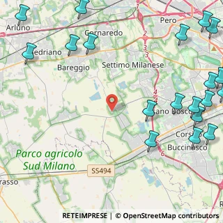 Mappa Via Libertà, 20090 Cusago MI, Italia (6.9755)