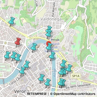 Mappa Via Ponte Pietra, 37121 Verona VR, Italia (0.6645)