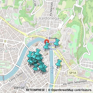 Mappa Via Ponte Pietra, 37121 Verona VR, Italia (0.499)